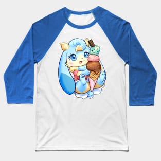 Ice Cream Rabbit Baseball T-Shirt